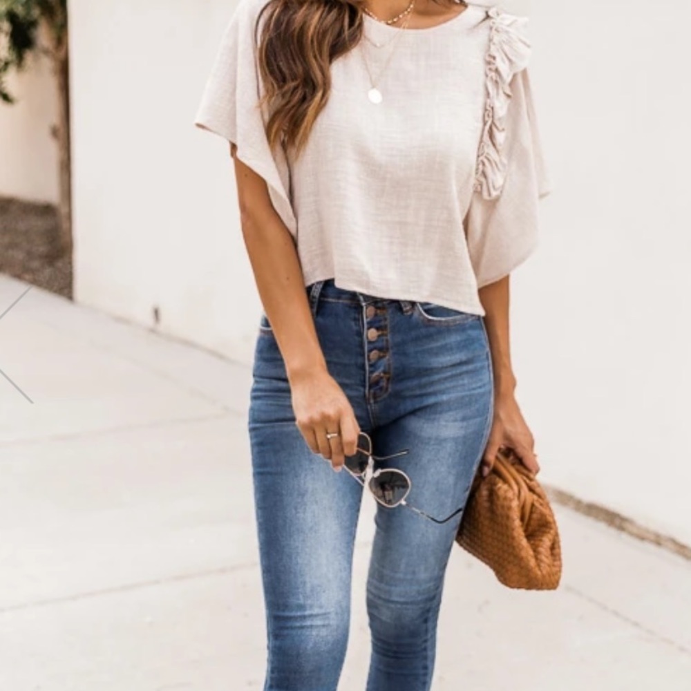 Linen crop top